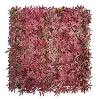 القيقب ورقة شكل العشب الجدار الاصطناعي